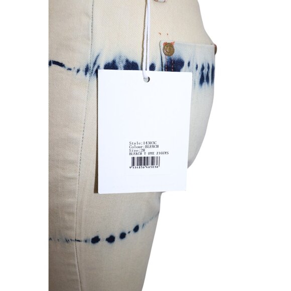 ONE TEASPOON Ziggy Tie Dye Bleach Flare Bellbottom Jeans 28 - Picture 9 of 10